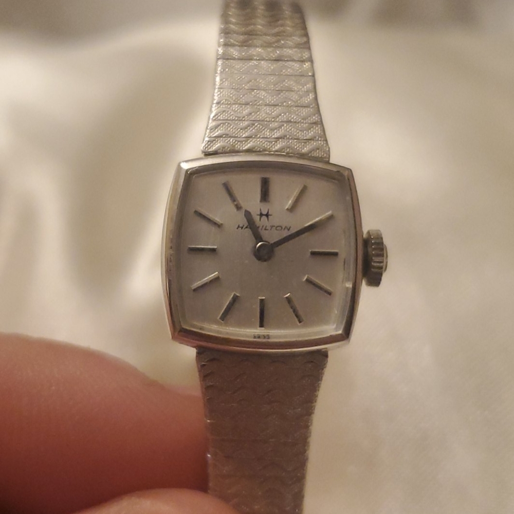 Vintage ladies hamilton automatic watch!